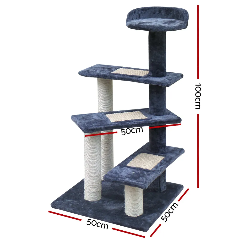 100cm Cat Tree Scratching Post Scratcher Pole Toy House Furniture Tower Condo