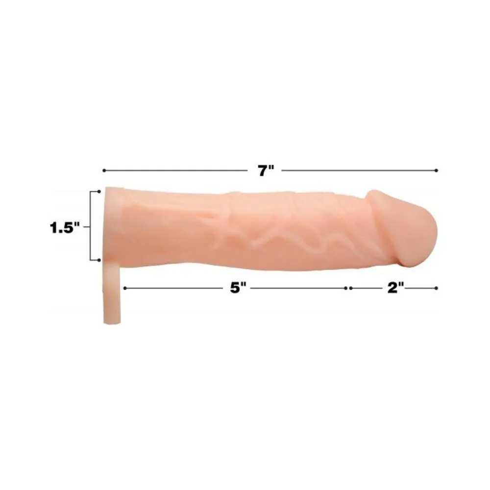 2 Inches Silicone Penis Extension Beige