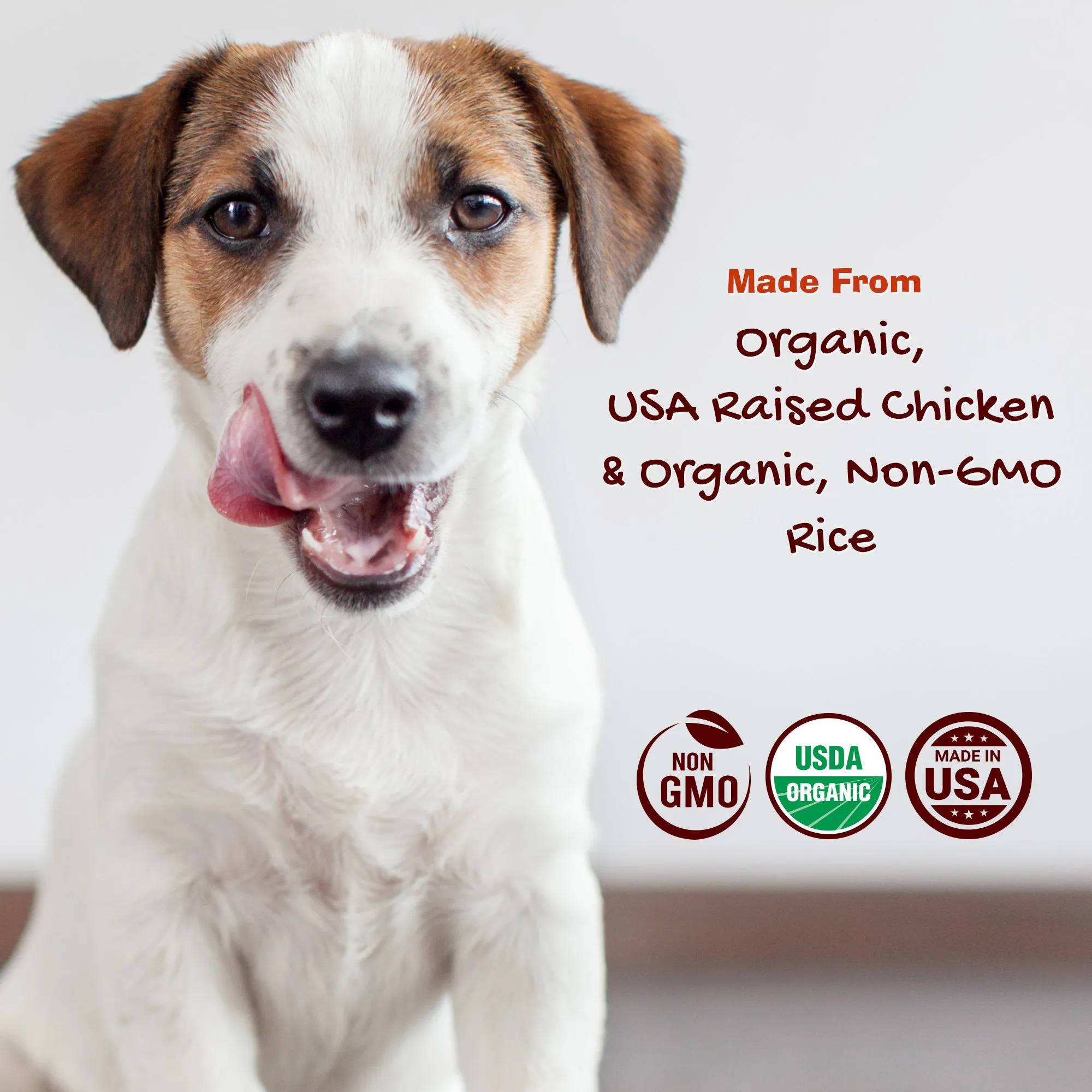 3-Pack 5oz Organic Chicken & Rice Jerky Jibbs