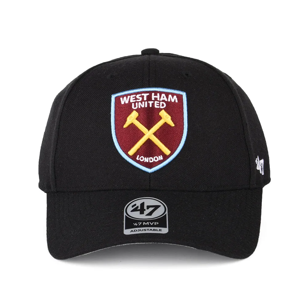 47 Brand West Ham United FC Baseball Cap - MVP - Black