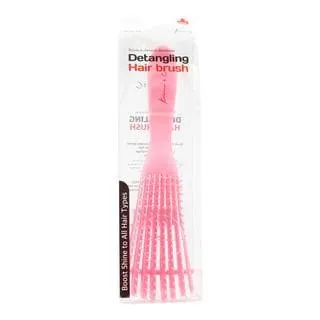 8 Row Detangling Hair Brush - Pink