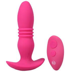 A Play Rise Thrusting Vibrating Anal Plug With Remote