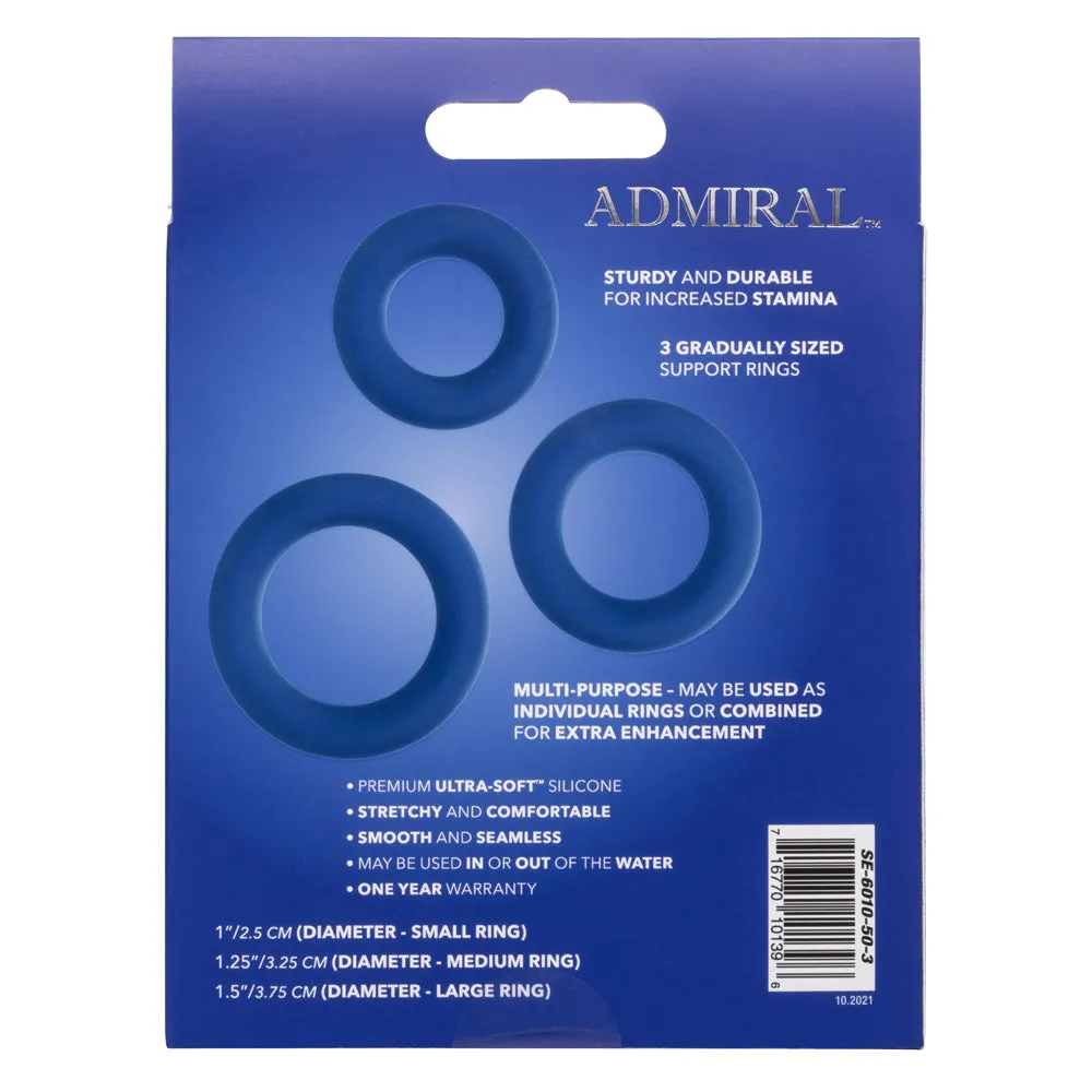 Admiral Universal Cock Ring 3-Piece Set