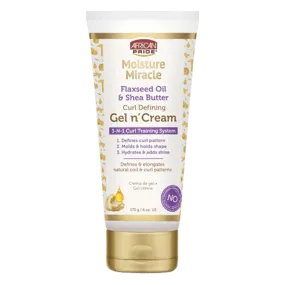 African Pride Moisture Miracle Flaxseed Oil & Shea Butter Gel N’ Cream