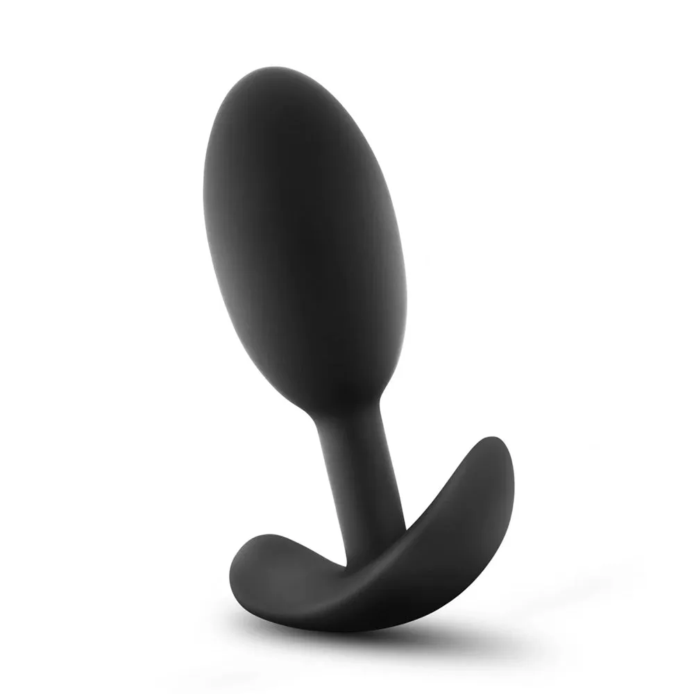 Anal Adventures Vibra Slim Platinum Silicone Butt Plug - Medium