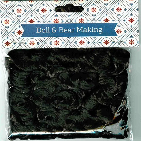 Arbee Doll Hair Curly, Black- 30g