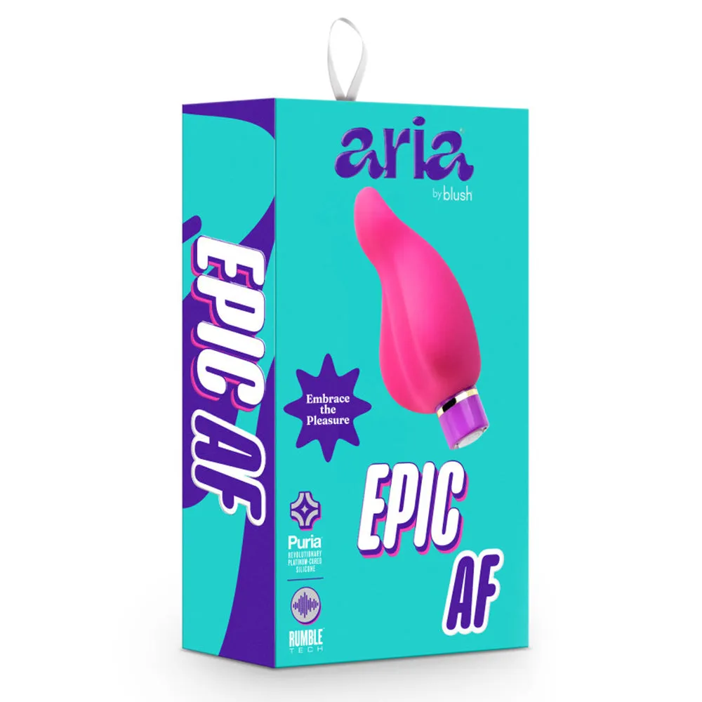 Aria Epic AF Ergonomic Curved Silicone Finger Vibrator