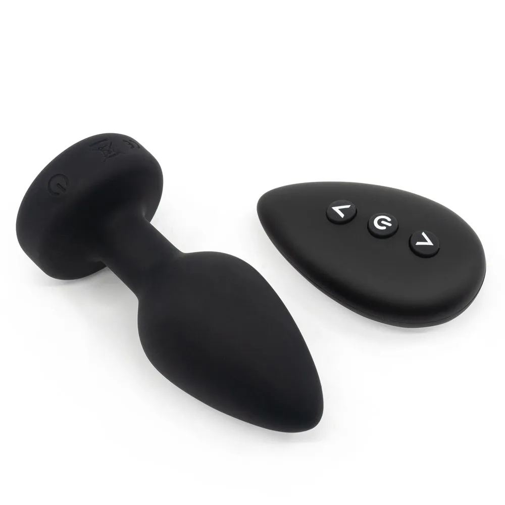 Ashella Vibes Remote Control Vibrating Jewel Butt Plug - Medium