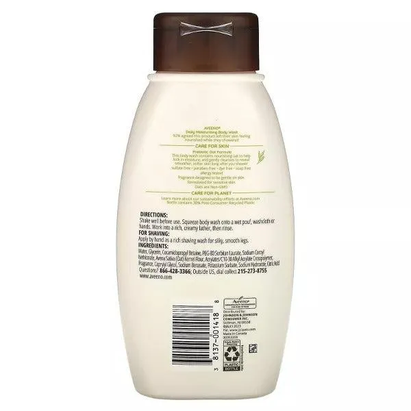 Aveeno Body Wash Daily Moisturizer with Soothing Oat for Normal to Dry Skin - 12oz