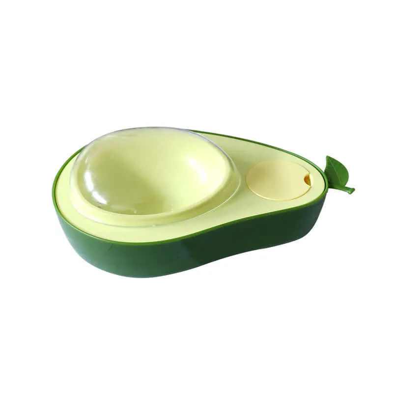 Avocado Automatic Pet Feeder Bowl - 690ml Water Bottle for Dogs and Cats, Slow Food Feeding Container