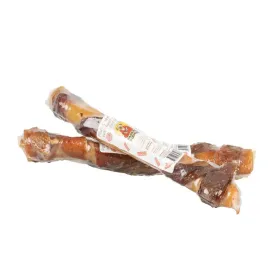 Barking Buddha Pork Cheek Roll with Beef Jerky Large - Case of 12