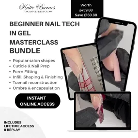 Beginner Nail Tech in Gel Masterclass Bundle