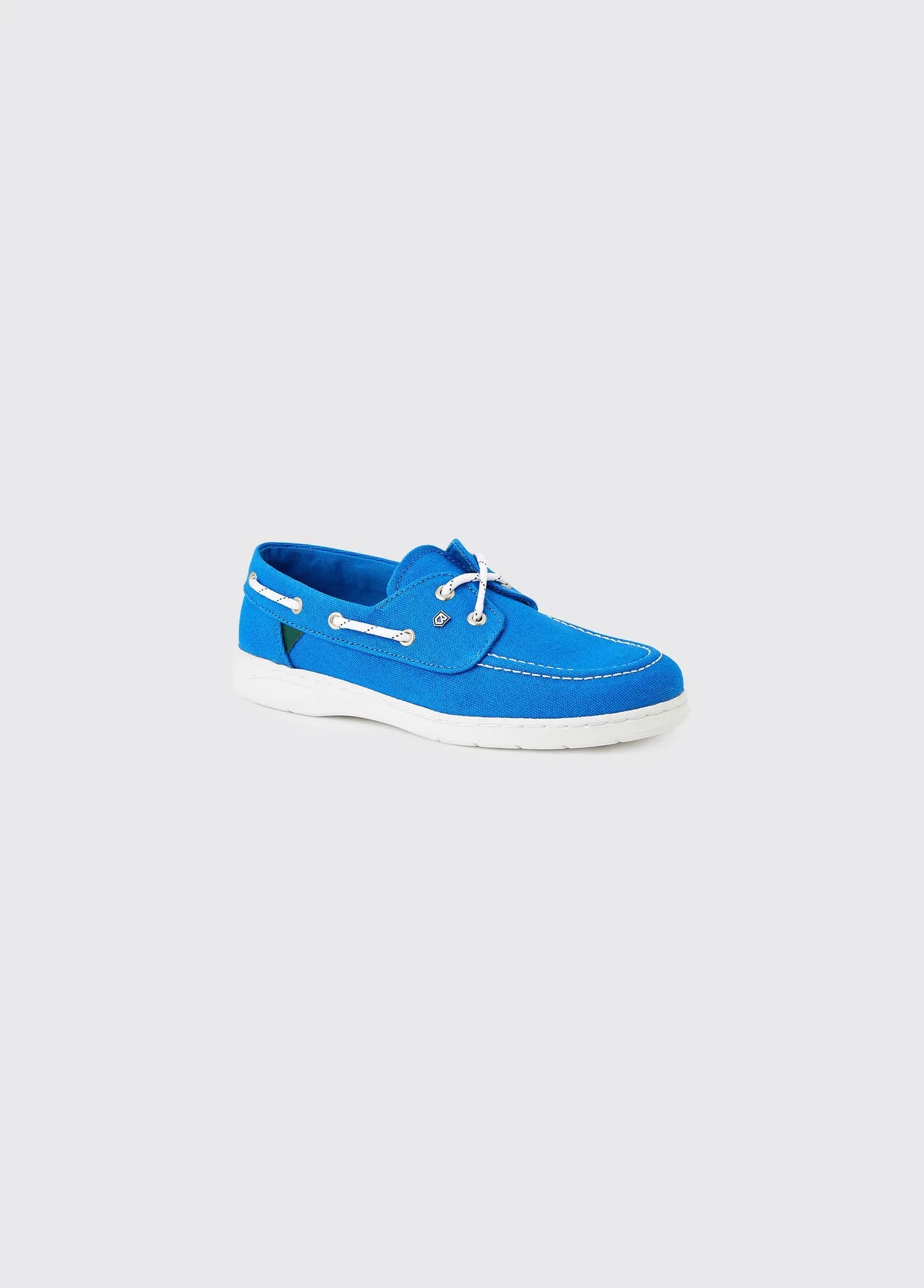 Biarritz Canvas Deck Shoe - Blue Mist