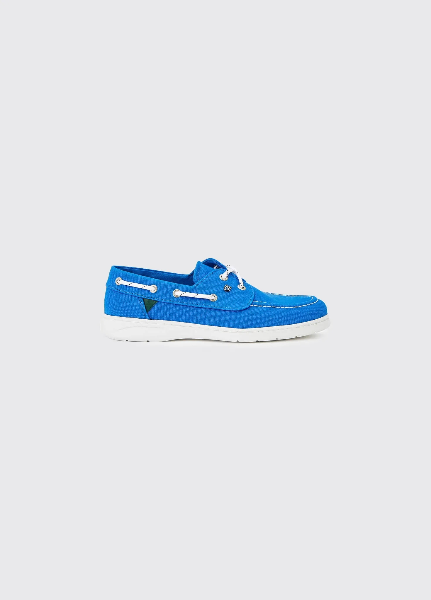 Biarritz Canvas Deck Shoe - Blue Mist