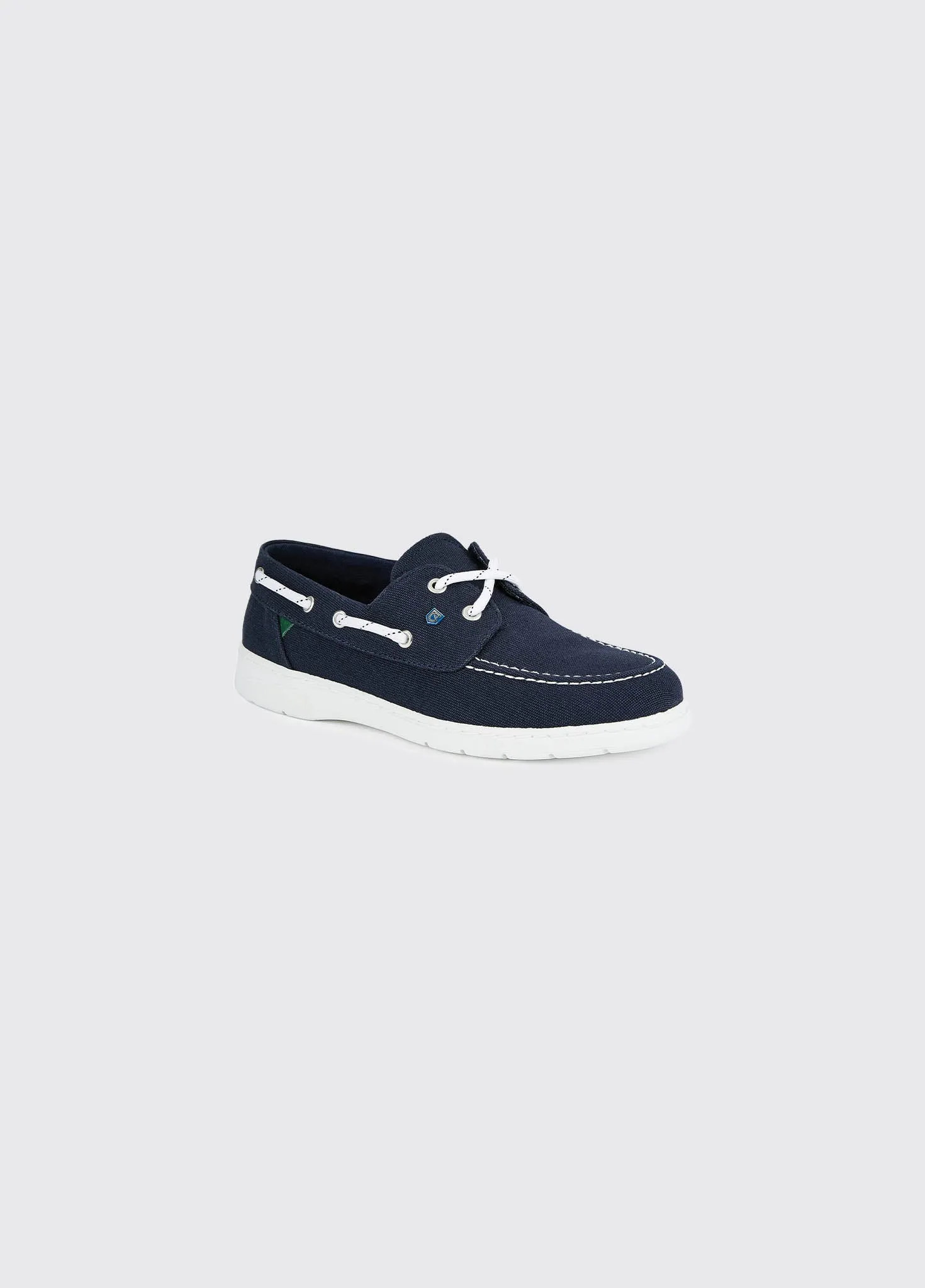 Biarritz Canvas Deck Shoe - Navy