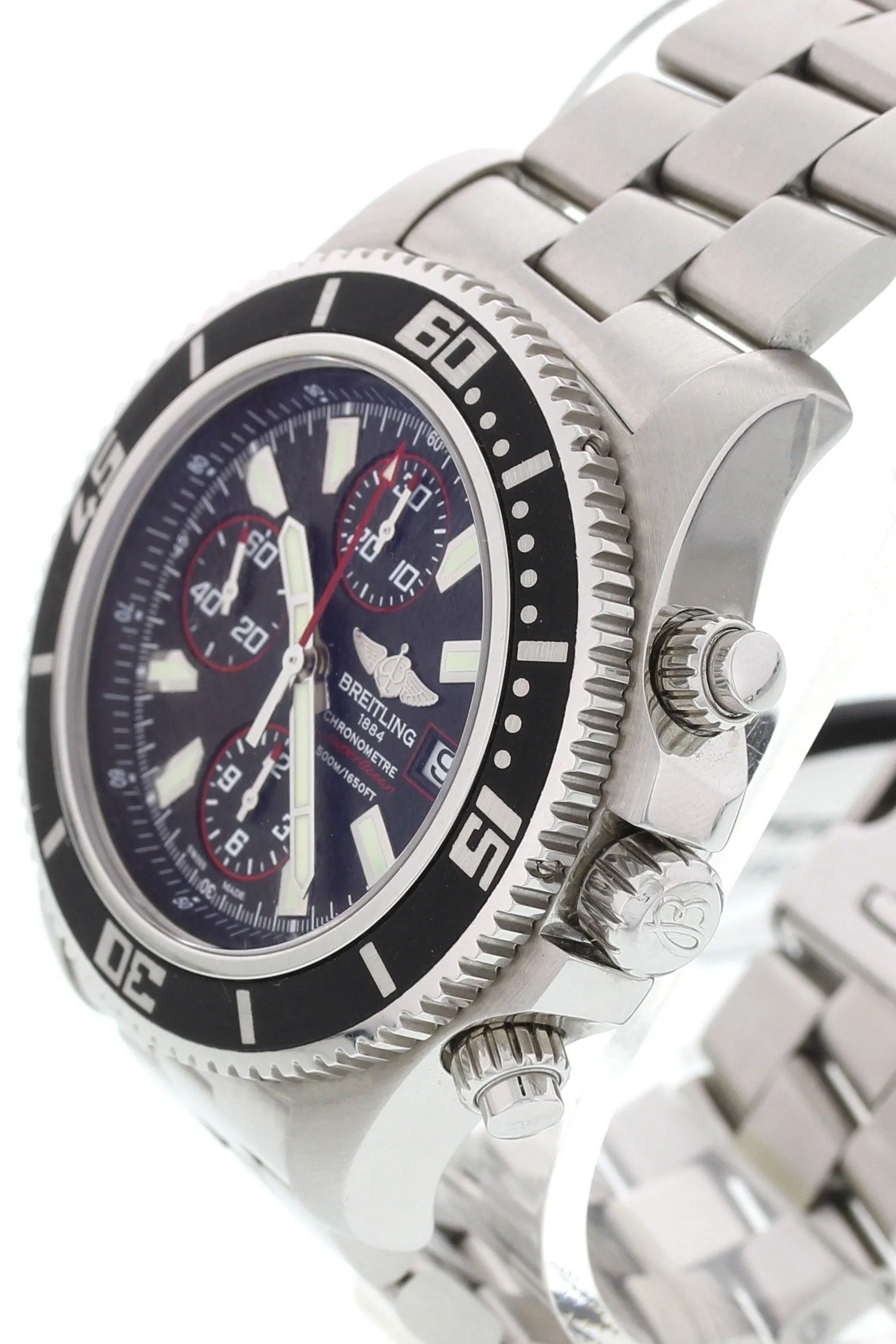 Breitling Aeromarine Superocean S/S A13341 W/ Box & Papers