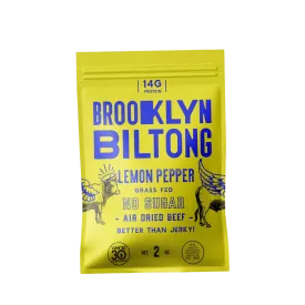 Brooklyn Biltong Lemon Pepper Air Dried Beef 2oz