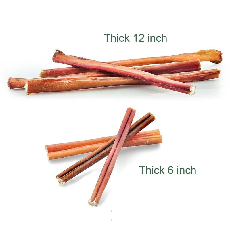 Bully Sticks for Dogs, X-Thick & Low Odor Options!