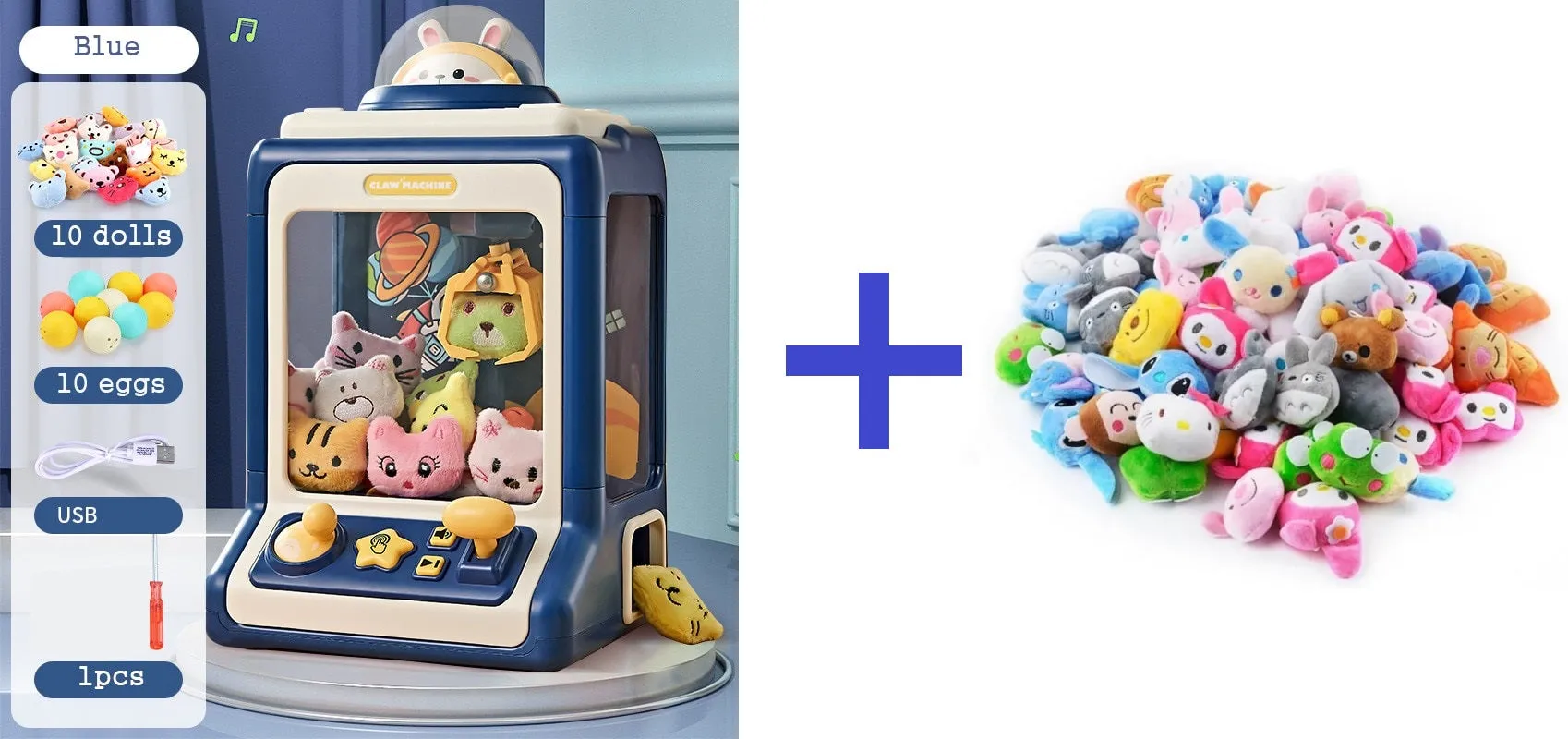 Cartoon Doll Automatic Claw Game Machine