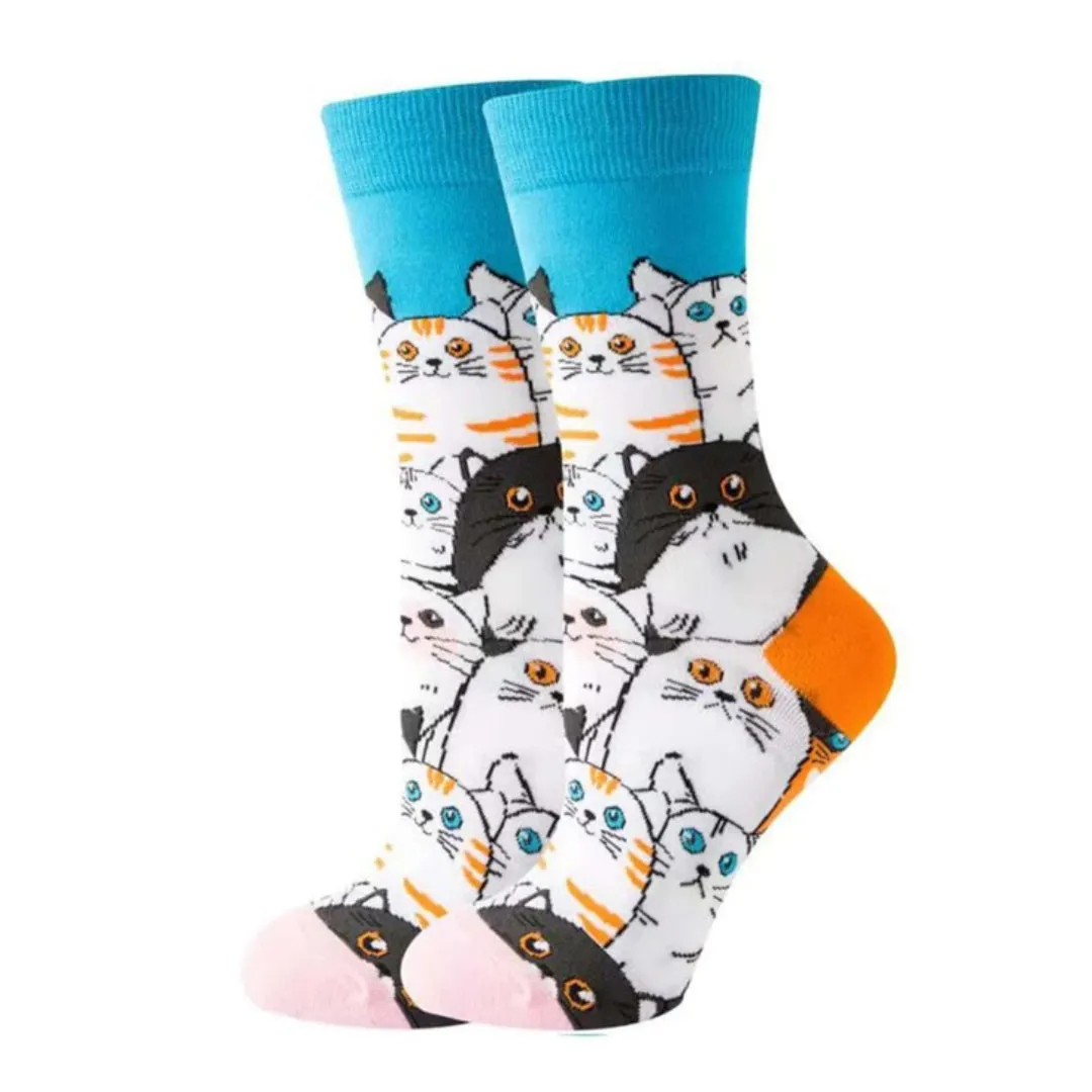 Cat Socks from the Sock Panda (Adult Medium - Women's Shoe Sizes 5-10)