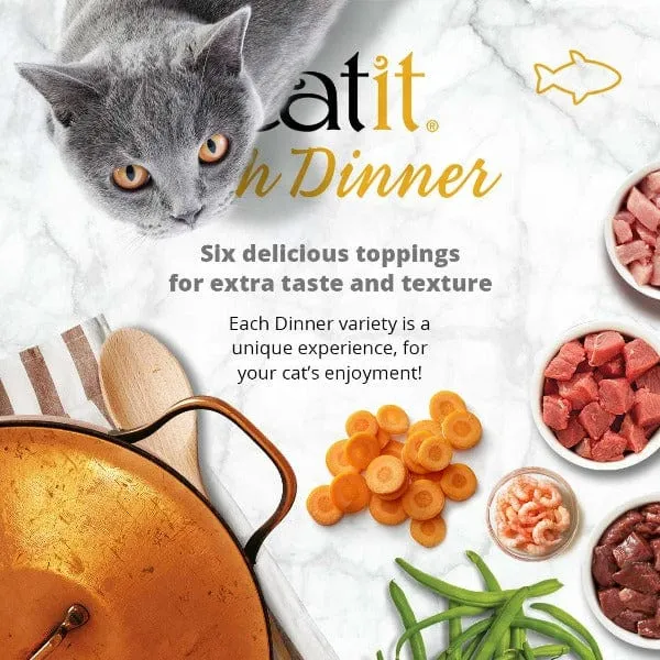 Catit Fish Dinner with Shrimp & Green Beans Wet Cat Food