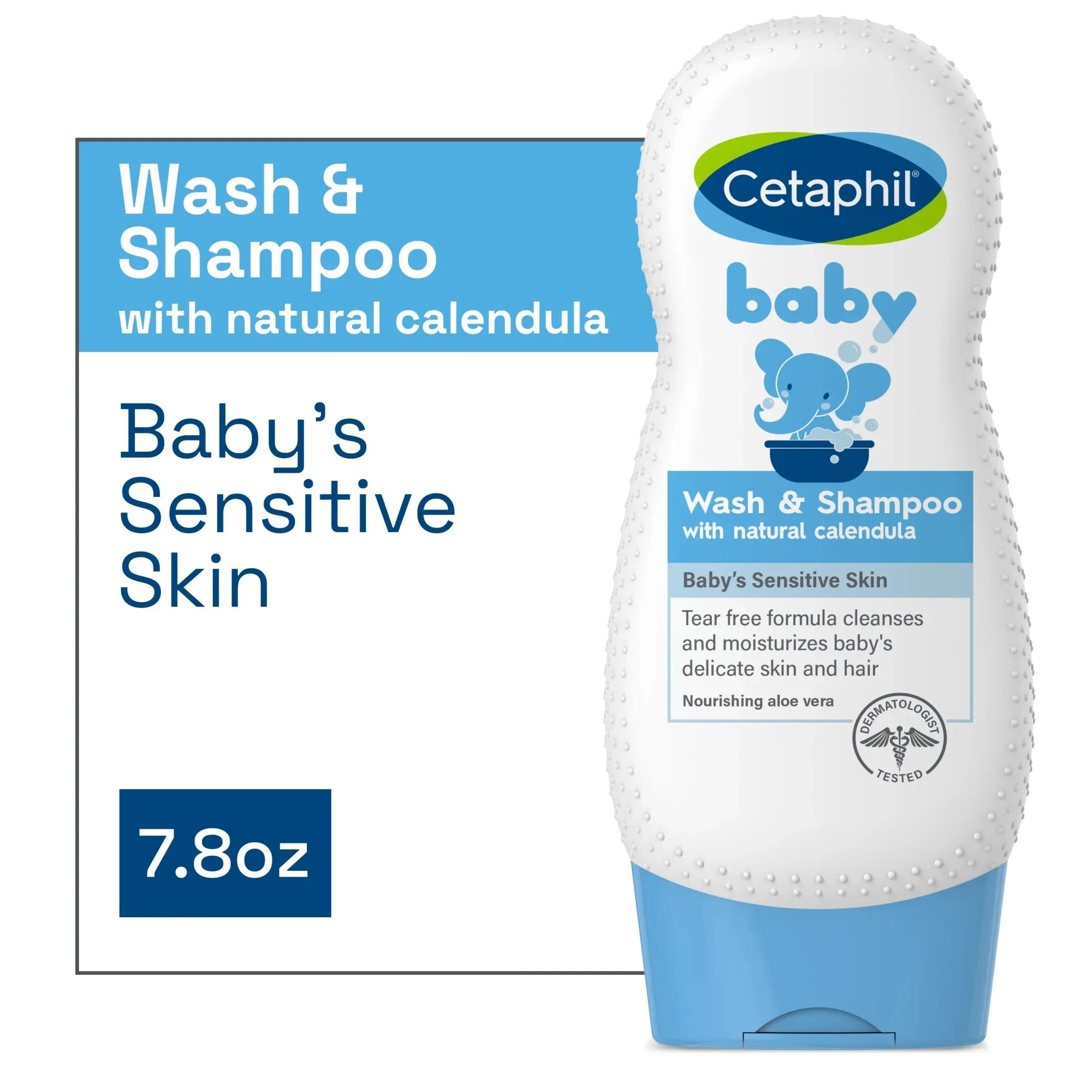 Cetaphil Baby Wash & Shampoo with Natural Calendula - 7.8 oz