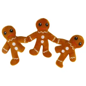 Chain of gingerbread men catnip toy