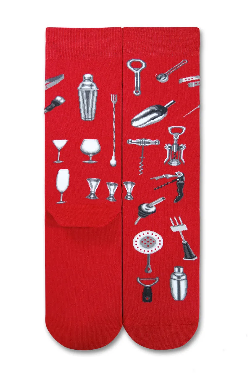 Chaossocks Food & Drinks Cocktail Tools Red