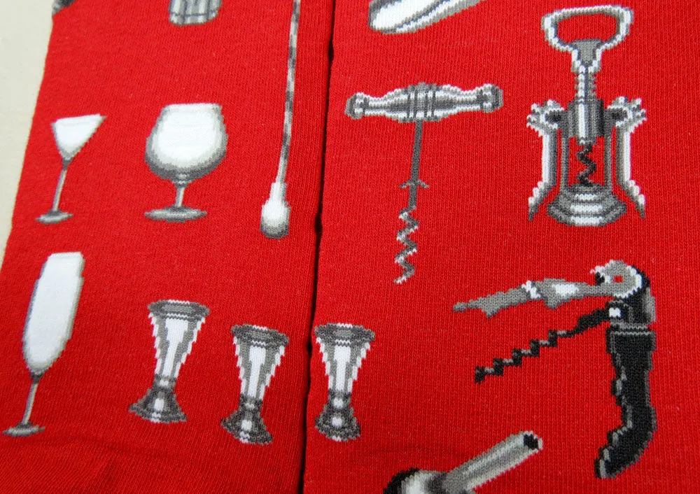 Chaossocks Food & Drinks Cocktail Tools Red