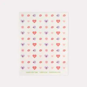 Chocolate Love Nail Art Stickers