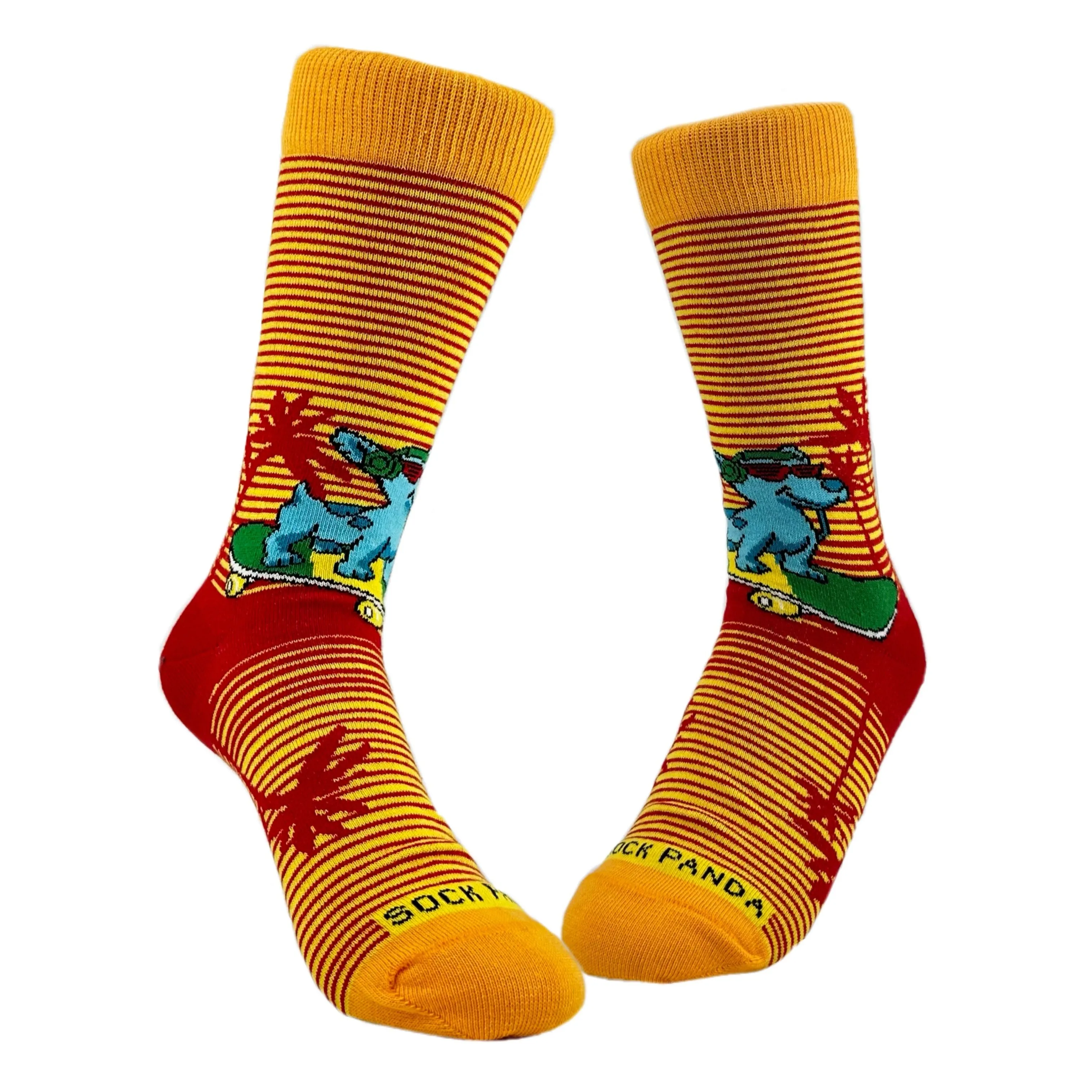 Cool Skateboarding Dog Socks from the Sock Panda (Adult Small -  Shoe Sizes 2-5)