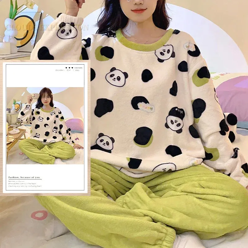 Cosy Winter & Autumn Pyjama Warm Sets