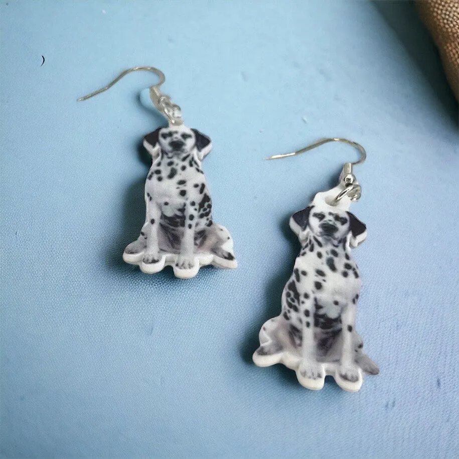 Dalmatian Earrings - Dog Earrings, Spot, Dog Jewelry, Dog Mom, Dalmatian Jewelry, Dog Accessories, Dalmatian Accessories, Dalmatians