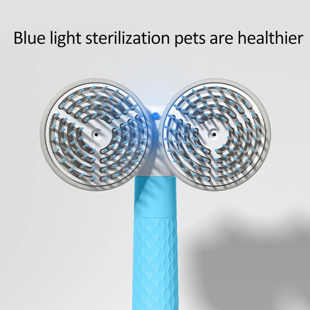 Double-Headed Pet Cat and Dog Brush - Self-Cleaning Negative Ion Hair Removal Tool