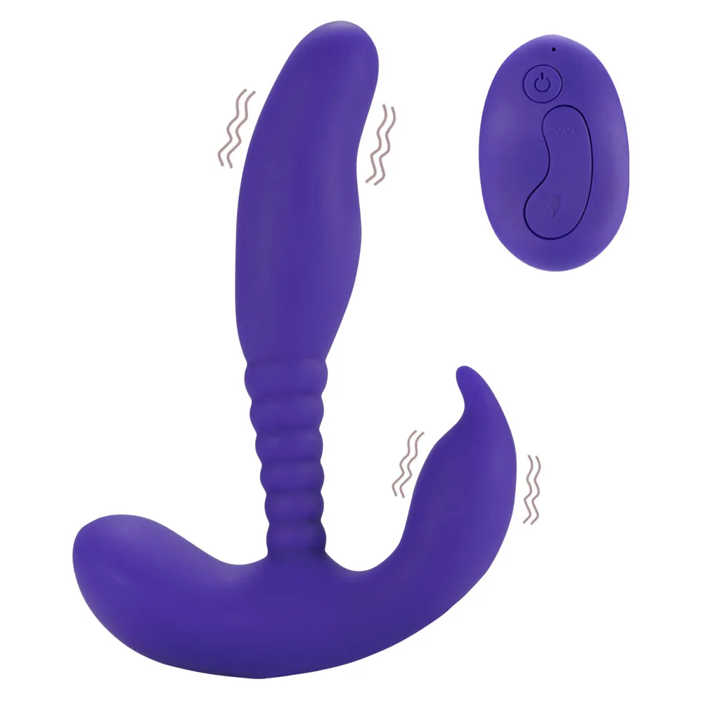 Dual Vibrating Perineum & Prostate Stimulator With Remote