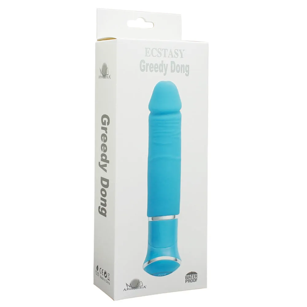 Ecstasy Greedy Vibrating Silicone Dildo