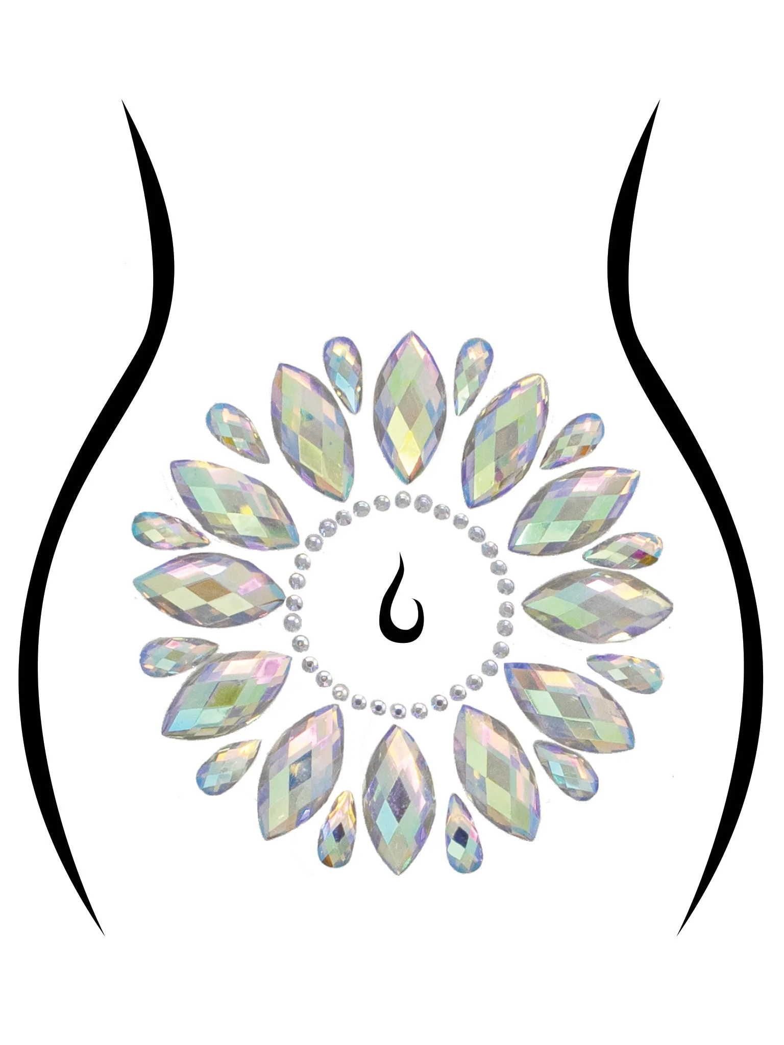 Fleur Body Jewels Sticker