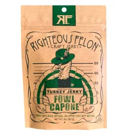 Fowl Capone Turkey Jerky | Righteous Felon Craft Jerky