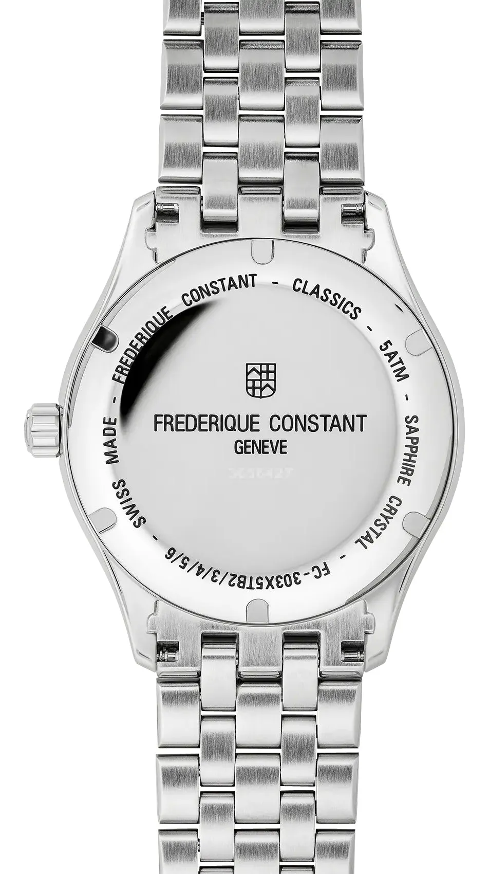 Frederique Constant Classics Index Automatic Stainless Steel Blue Dial Date Mens Watch FC-303NN5B6B