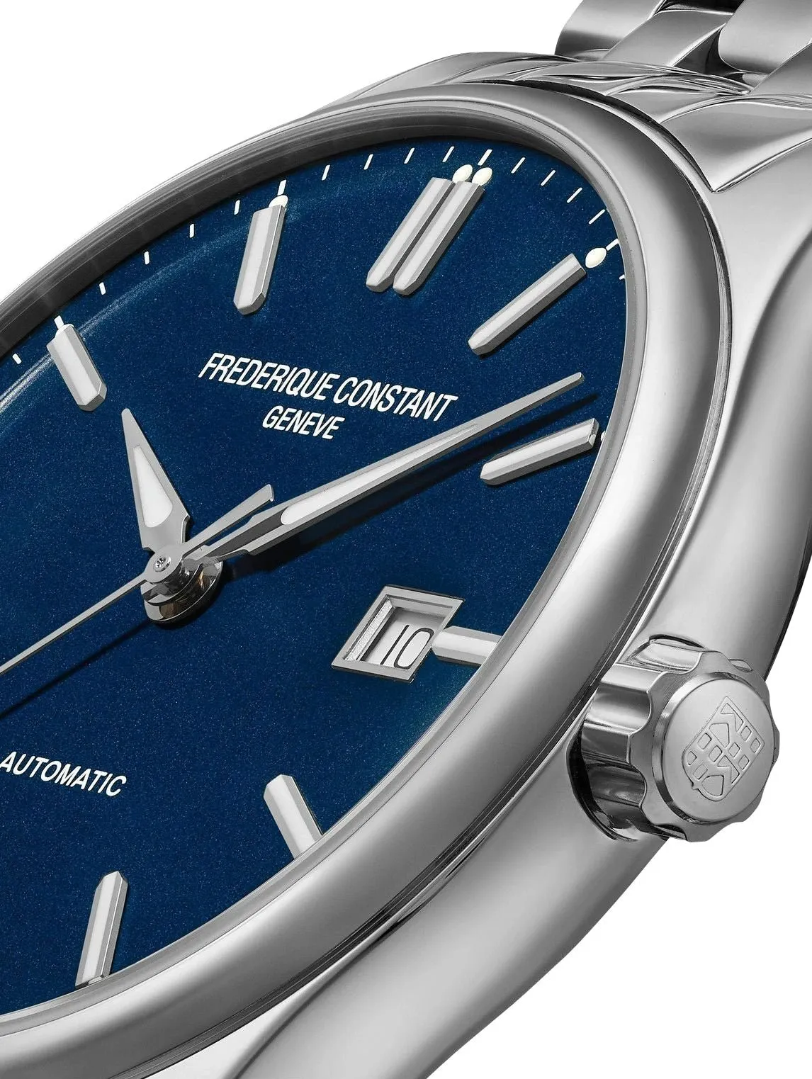 Frederique Constant Classics Index Automatic Stainless Steel Blue Dial Date Mens Watch FC-303NN5B6B