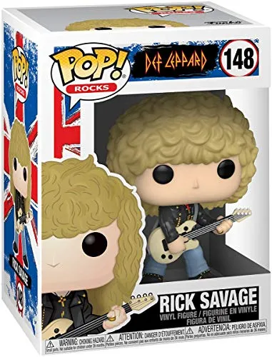 Funko Pop! Rocks: Def Leppard - Rick Savage, Multicolor, Model:40126