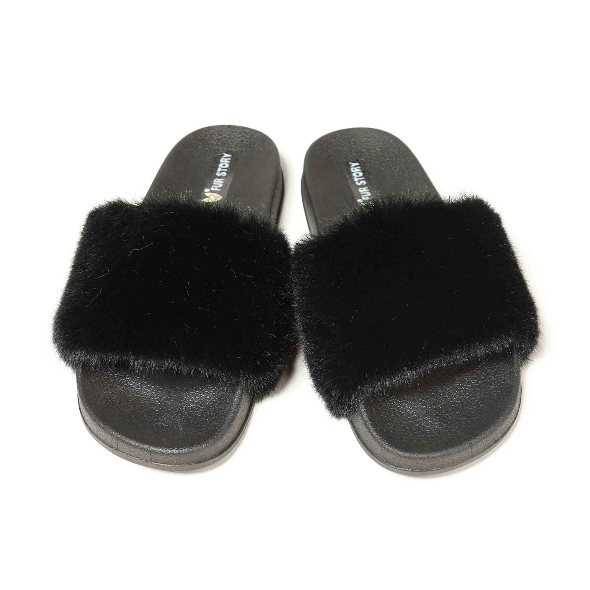 Furry Slides Sandals (Flat)