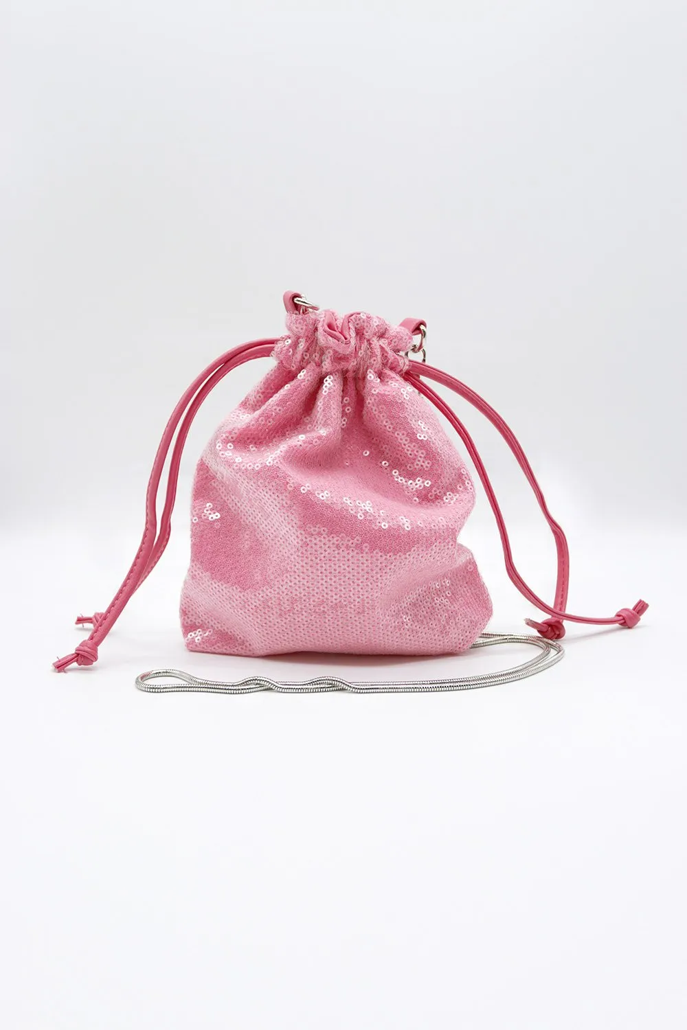 Glitter Mini Bucket Bag