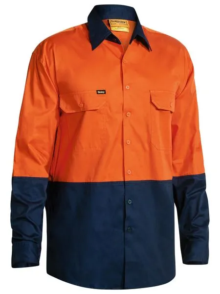 HI VIS COOL LIGHTWEIGHT DRILL SHIRT BS6895