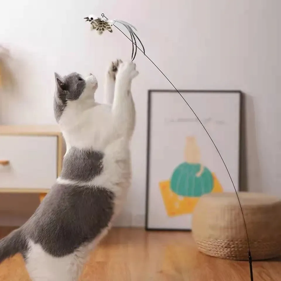 Interactive Bird Simulation Cat Toy Set