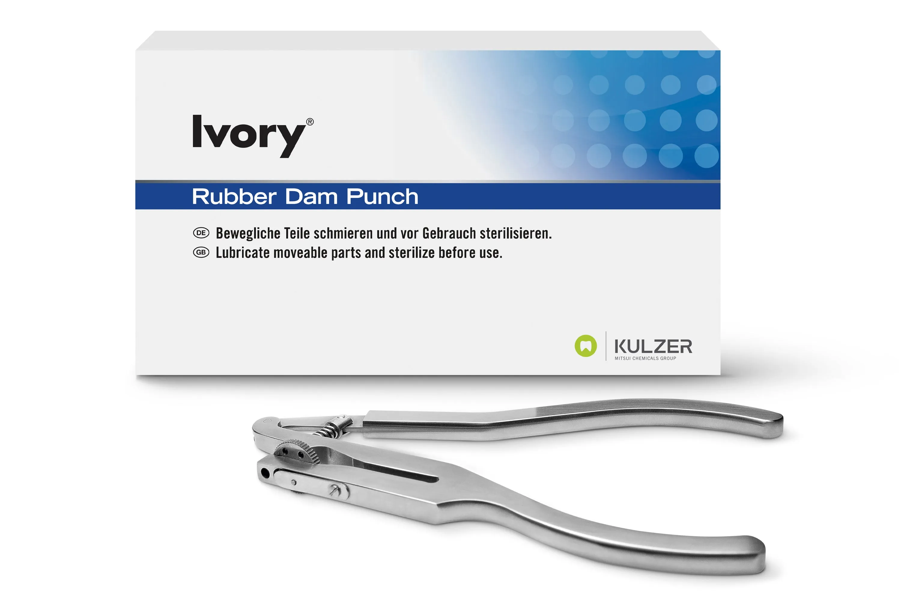 Ivory Rubber Dam Punch