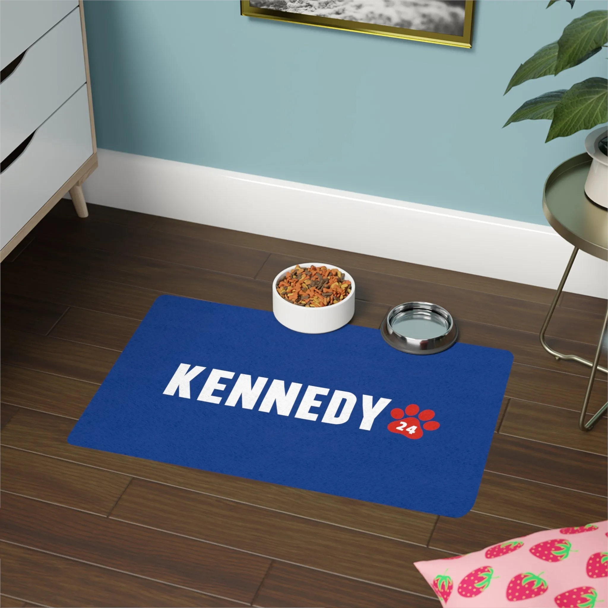 Kennedy '24 Pet Feeding Mat in Blue