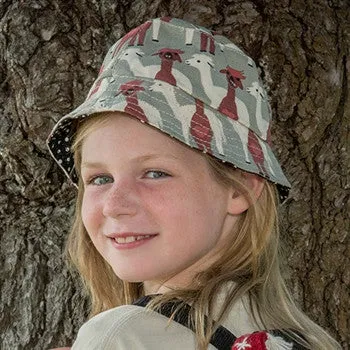 Kid's Alpaca Print Bucket Hat