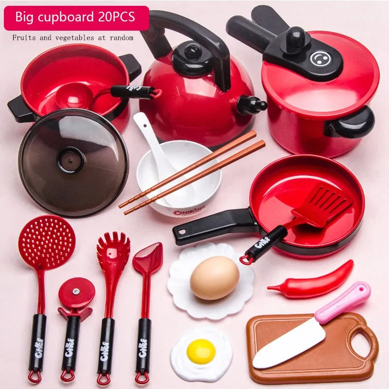 Kitchen Toys Set For Kids - Cooking and Food Utensils