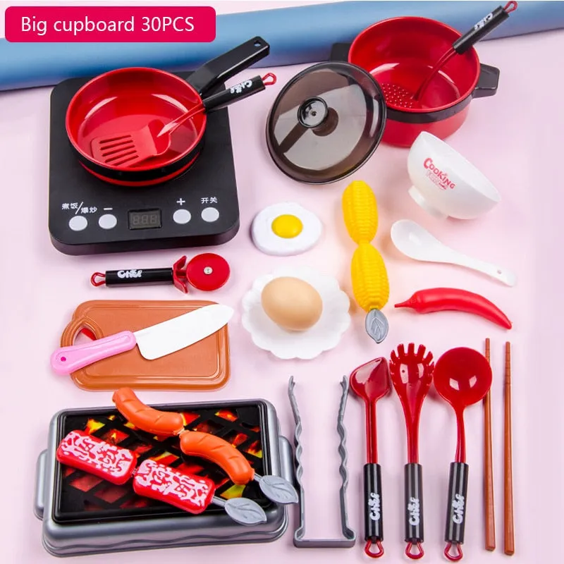 Kitchen Toys Set For Kids - Cooking and Food Utensils